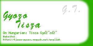 gyozo tisza business card